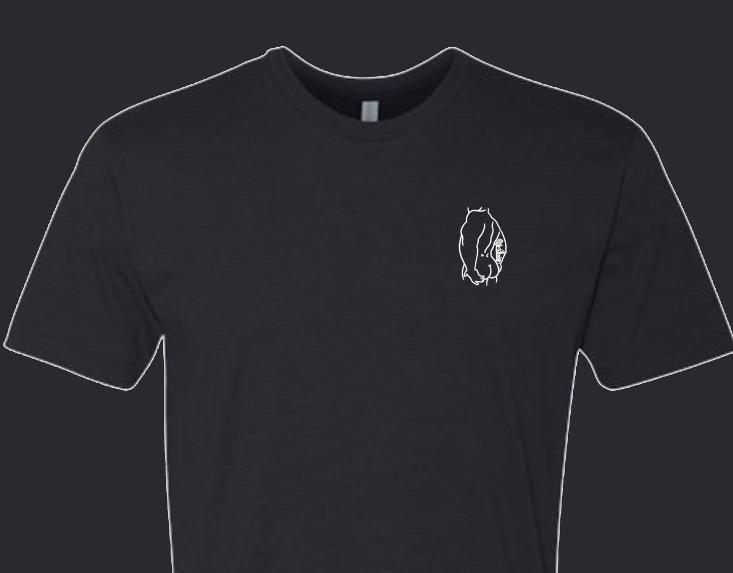 Perky Butt Graphic Tee - Black