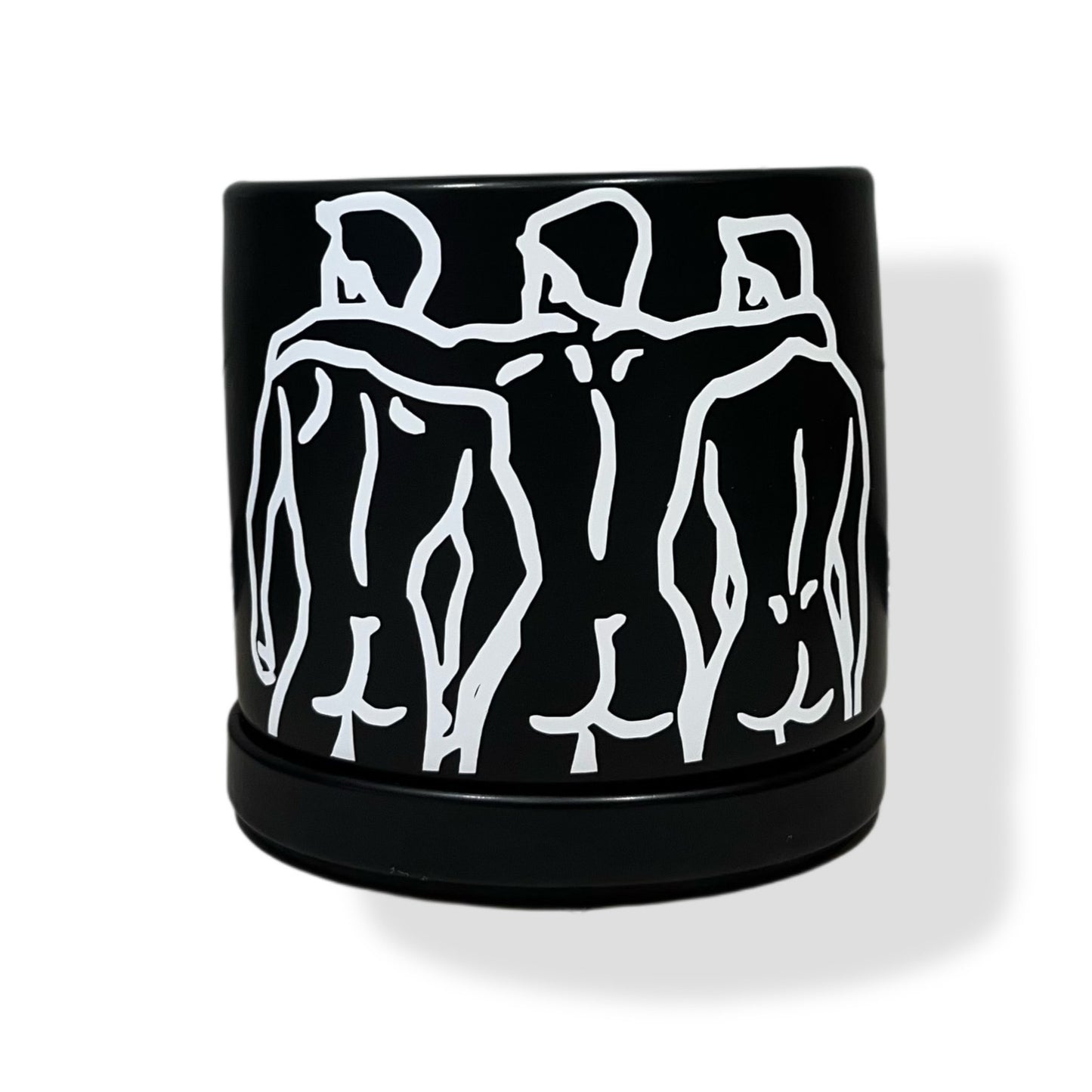 Artistry Bloom Succulent Planter: Matte Black